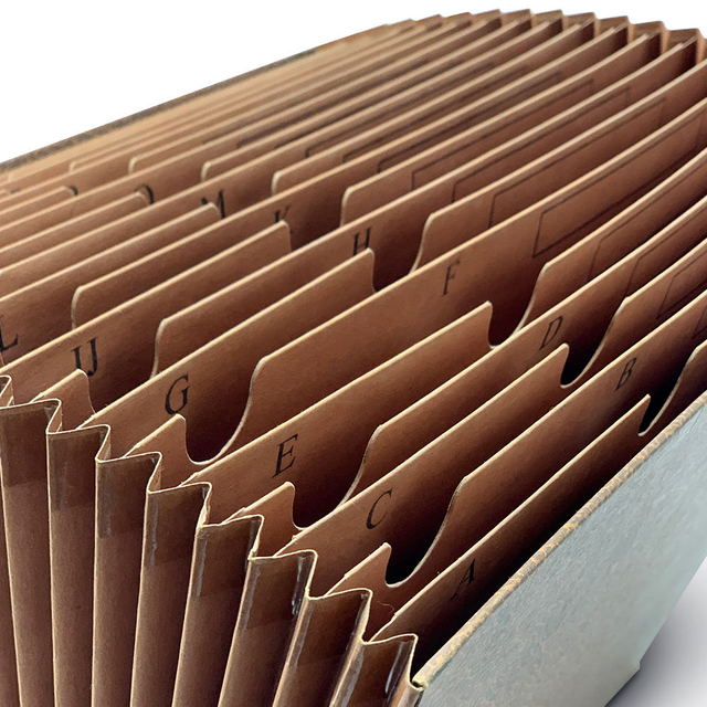 Пользовательский логотип оптовый a4 size 21-карманная бумага Kraft Paper аккордеонная папка Офис Офис Организатор Организатор школьной сумки использование формы кошелька Использование