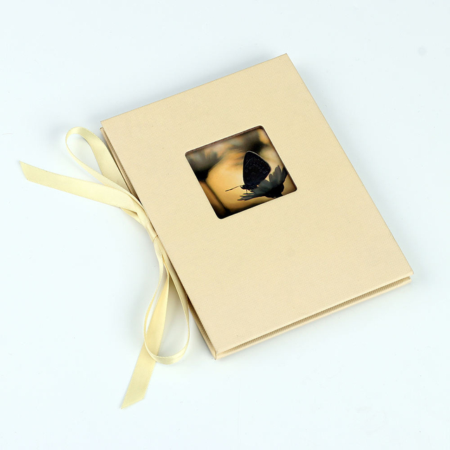 Настройка логотипа Оптовая OEM 4x6 Slip-In Paper Potting Photo Album с оконным выпускным днем ​​рождения Свадебный семейный подарок детского подарка