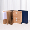 OEM Custom Logo Logo Pu Кожаная крышка Kraft Paper Folio Document Organizer Case Case Emergency Scinder расширяющаяся папка конверт
