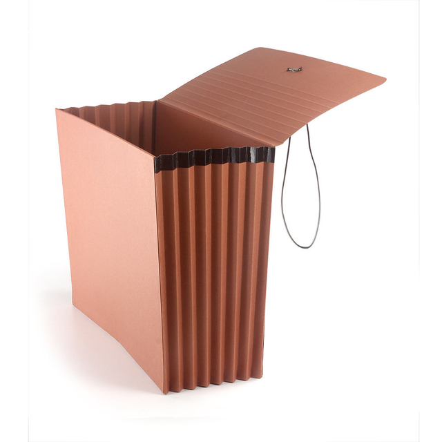 Оптовая атмосфера A4 Размер Kraft Paper расширяющаяся папка файлов пользовательская логотип дизайн аккордеона с резиновой лентой для школы и офиса