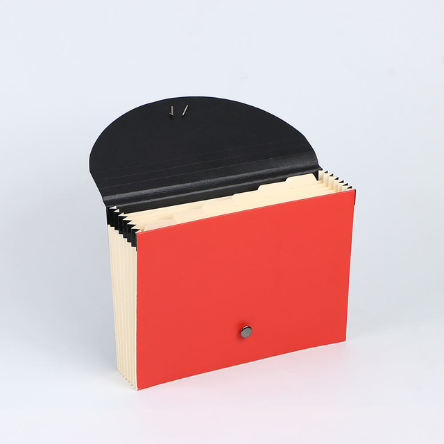 OEM Оптовая индивидуальная упаковка A4 Размер 7-карманов Организатор бумажных файлов расширяет аккордеонную офисную школу.