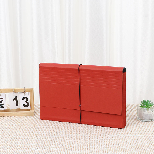 OEM 21-карман A4 Размер размера книги Kraft Paper Файл Файл Папка Школа документа Организатор Организатор Кошелька Расширение карманной папки документа