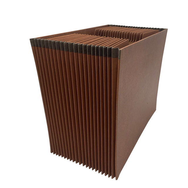 Пользовательский логотип A4 Size 21-Pockets Kraft Paper Accordion File папка школьная сумка для формы кошелька Организатор документа для работы в офисе