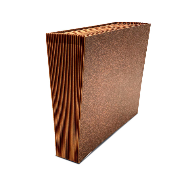 Пользовательский логотип 21-карманы Kraft Paper Аккордеонная папка папка A4 Size School Bag Shape Forme Forme Organizer Офис использование
