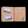 OEM Custom Logo Logo Pu Кожаная крышка Kraft Paper Folio Document Organizer Case Case Emergency Scinder расширяющаяся папка конверт