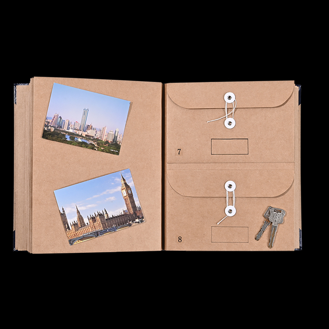 OEM Custom Logo Logo Pu Кожаная крышка Kraft Paper Folio Document Organizer Case Case Emergency Scinder расширяющаяся папка конверт