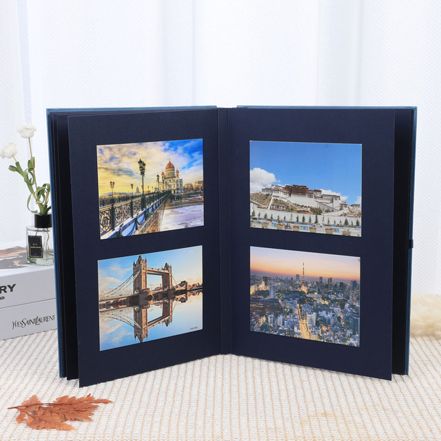 Подпись книга Складная логотип Custom Красочный DIY Фотоальбом бизнес-активность День рождения свадьба выпускной снек с печатью Boyili