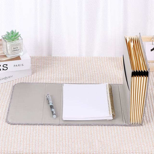 Папка расширения аккордеонов офисных канцелярских товаров изготовлена ​​из ноутбука бумаги для офисного ежедневного использования