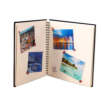 DIY Custom Stude White Cardboard Photo Almbing со спиральной переплетом и тканевой крышкой для свадебных и детей Фотографии фабрика