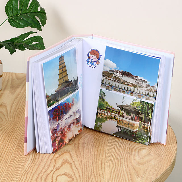 Пользовательский оптовый oem красочная печатная печать в твердом переплете фотоальбом свадебного фотоальбола