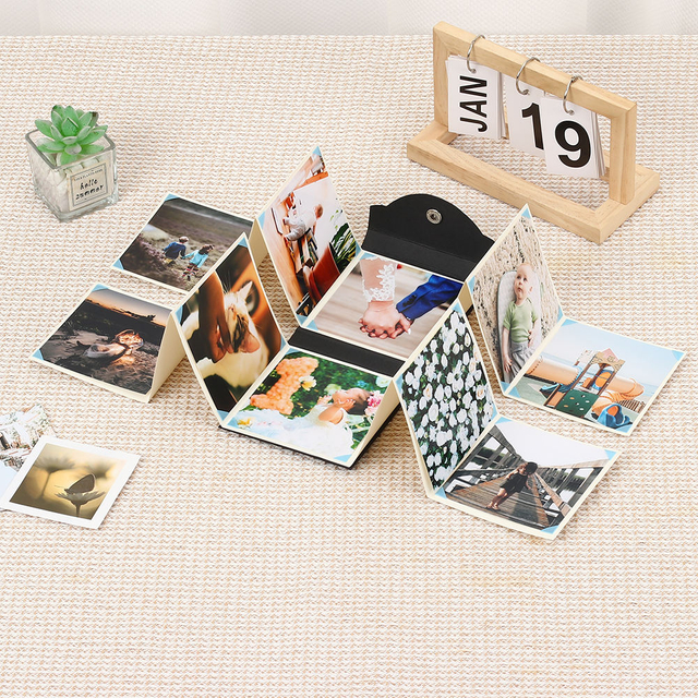 Оптовая OEM Custom Logo Logo Polaroid Slip-in Hard Cardboard Photo Book Cloth