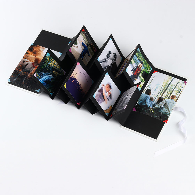 Оптовая индивидуальная логотип красочный DIY подпись книга Свадебное складное фотоальбом фотоальбом для деловой деятельности день рождения 1000 шт.