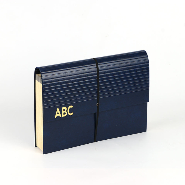Оптовая OEM 24 кармана расширяющаяся папка файлов A4 Size Cover Pu Cover Copp