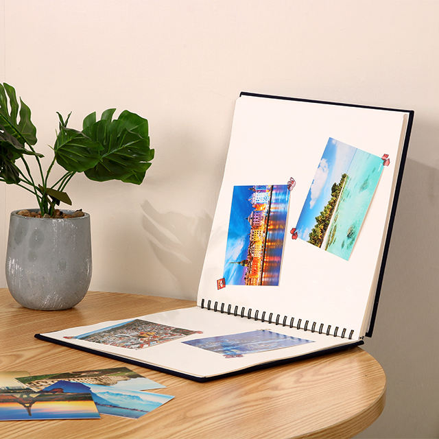 DIY Custom Stude White Cardboard Photo Almbing со спиральной переплетом и тканевой крышкой для свадебных и детей Фотографии фабрика