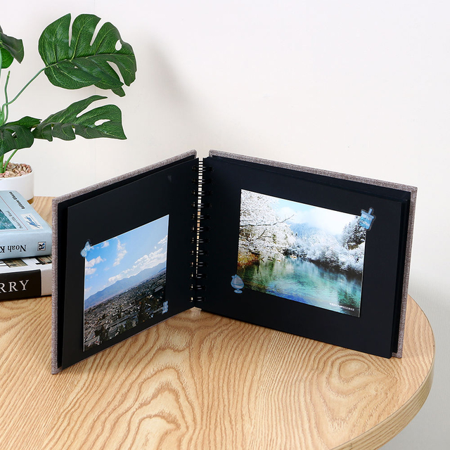 Настраиваемая проволочная картонная ткань покрыто фотоальбом для свадебного детского фотокапет