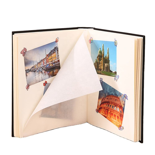 Оптовая индивидуальная логотип DIY Perfect Binding Album Hardcover 4x6 6x4 размер Linen Book Wedding Baby School Фотографии стеклянная бумага