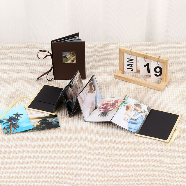 Оптовые активы настройка логотипа 4x6 Slip-In Paper Pofting Photo Almbing с оконным выпускным днем ​​рождения Свадебный семейный подарок детского подарка